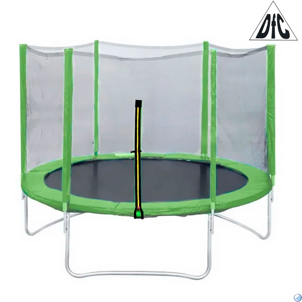 Батут DFC Trampoline Fitness 12ft наружн.сетка, св.зел. (366см) 12FT-TR-LG  купить в OLBOL.ru - товары для дома, отдыха и спорта с доставкой по Москве