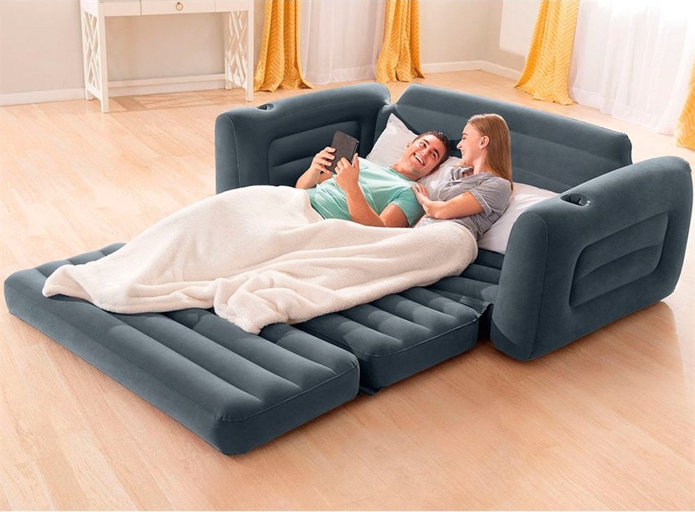 Надувной диван-кровать Intex 66552 (203х224х66) без насоса  в .