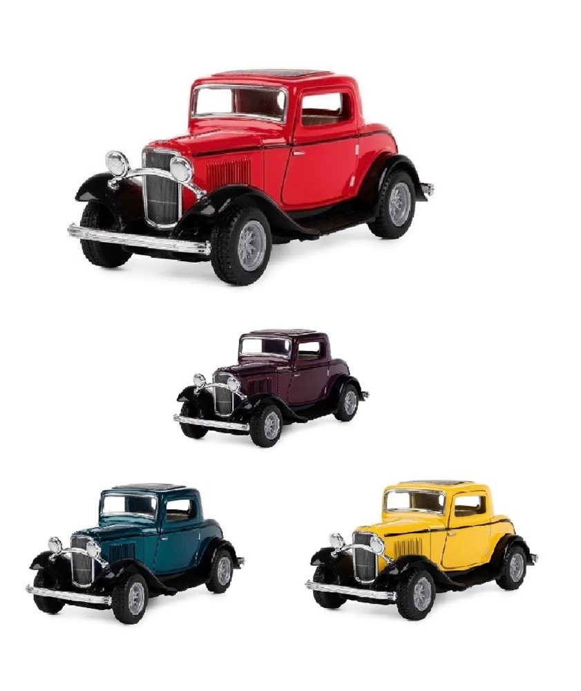 Купить Машинка металлическая Kinsmart 1:34 1932 Ford 3-Window Coupe (Форд  Купе) инерционная, двери открываются (4 цвета) в OLBOL.ru - товары для дома,  отдыха и спорта с доставкой по Москве