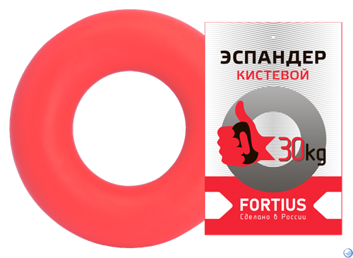 Эспандер-кольцо Fortius 30 кг красный