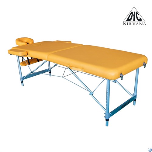 Массажный стол DFC NIRVANA, Elegant LUXE, 186х70х4 см, алюм. ножки, цвет горчичный (Mustard),  TS2010_M