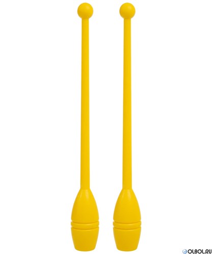Булавы для художественной гимнастики AC-01, 45 см, желтый