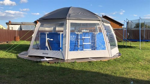 Купольный шатер для бассейнов 600х600х295см Bestway 58612