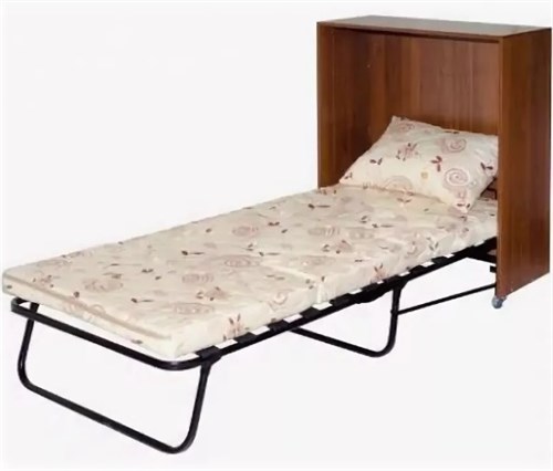 Раскладушка кровать-тумба Карина (190x80x38) орех