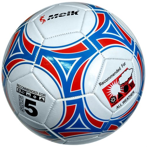Мяч футбольный "Meik-2000" 3-слоя PVC 1.6, 300 гр, машинная сшивка R18019  - фото 68941