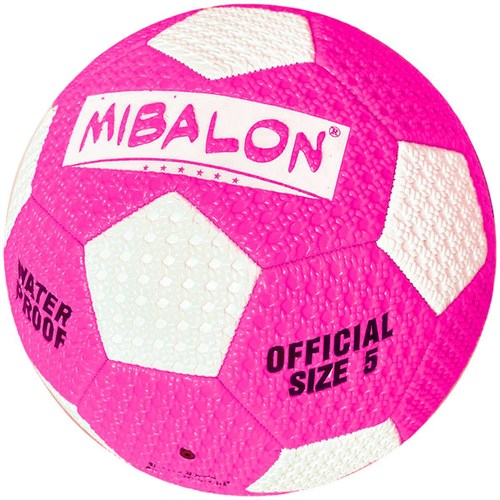 Мяч для пляжного футбола №5 (розовый), PVC 2.6, 310-320 гр., машинная сшивка C33389-3  - фото 68979