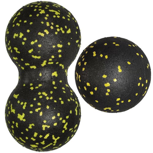 MFS-105 Набор массажных мячиков 8см + 8х16см (желтый) (E33008) - фото 69696