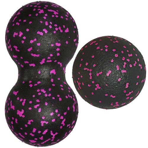 MFS-105 Набор массажных мячиков 8см + 8х16см (розовый) (E33008) - фото 69703