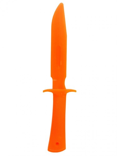 Нож односторонний твердый МАКЕТ оранжевый