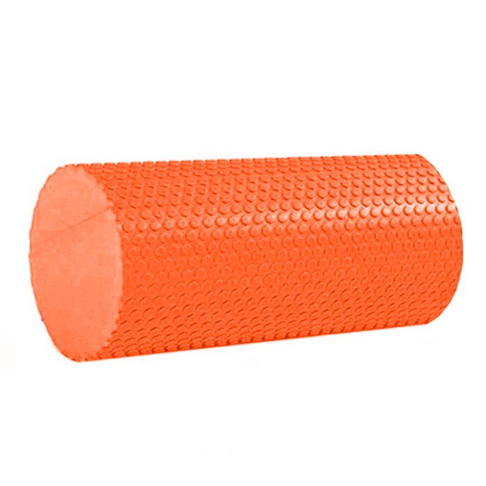 B31600-4 Ролик массажный для йоги (оранжевый) 30х15см. - фото 76569