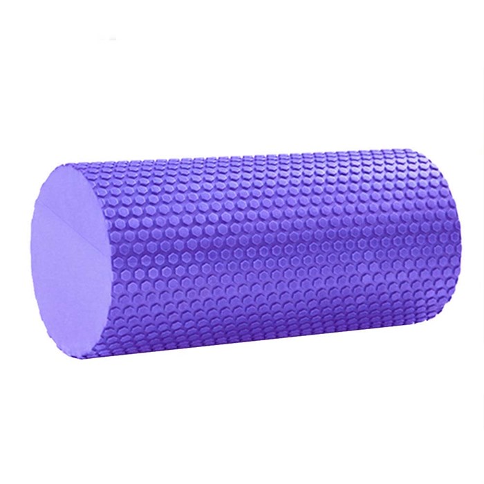 B31600-7 Ролик массажный для йоги (фиолетовый) 30х15см. - фото 76573