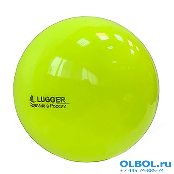 Мяч для художественной гимнастики однотонный, d=15 см (желтый) - фото 77525