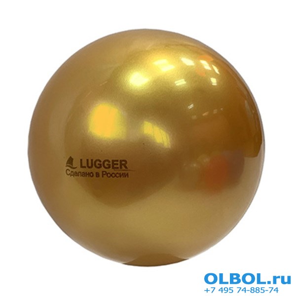 Мяч для художественной гимнастики однотонный, d=15 см (золотой) - фото 77531