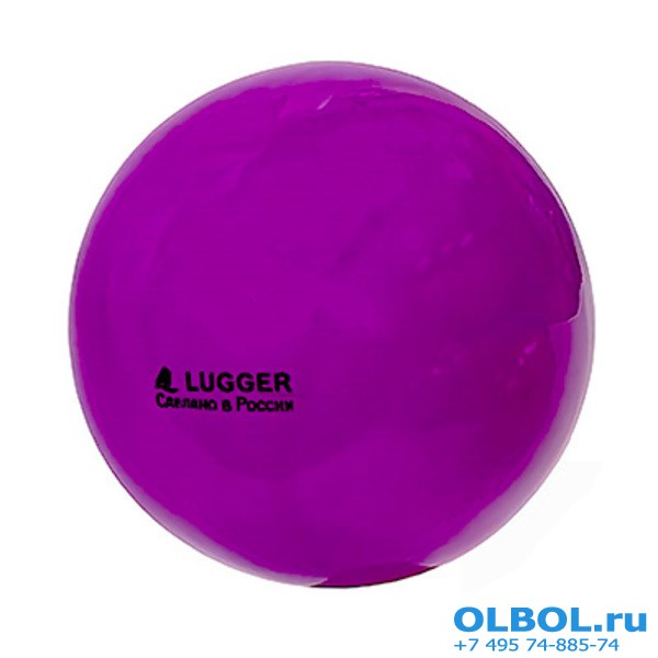 Мяч для художественной гимнастики однотонный, d=15 см (фиолетовый) - фото 77546