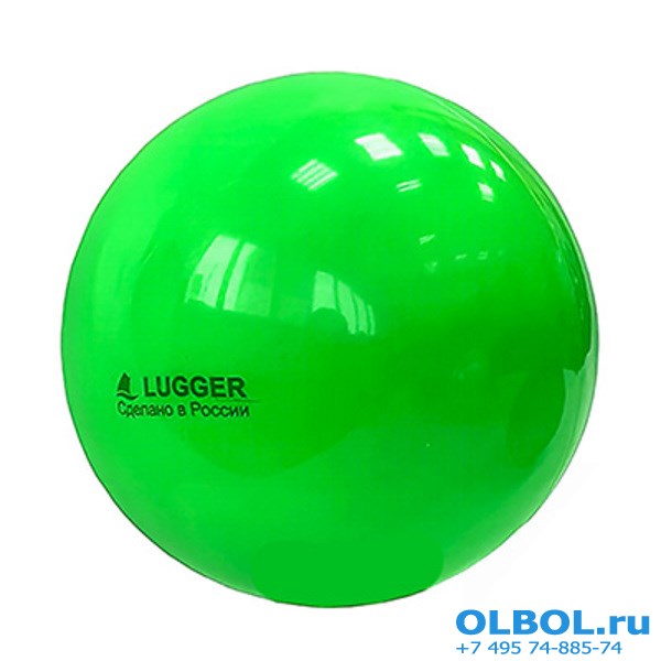 Мяч для художественной гимнастики однотонный, d=19 см (зеленый) - фото 77552