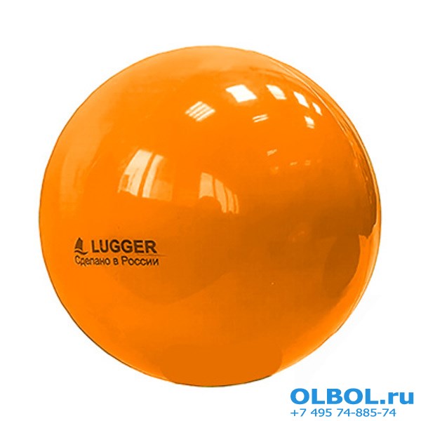 Мяч для художественной гимнастики однотонный, d=19 см (оранжевый) - фото 77558