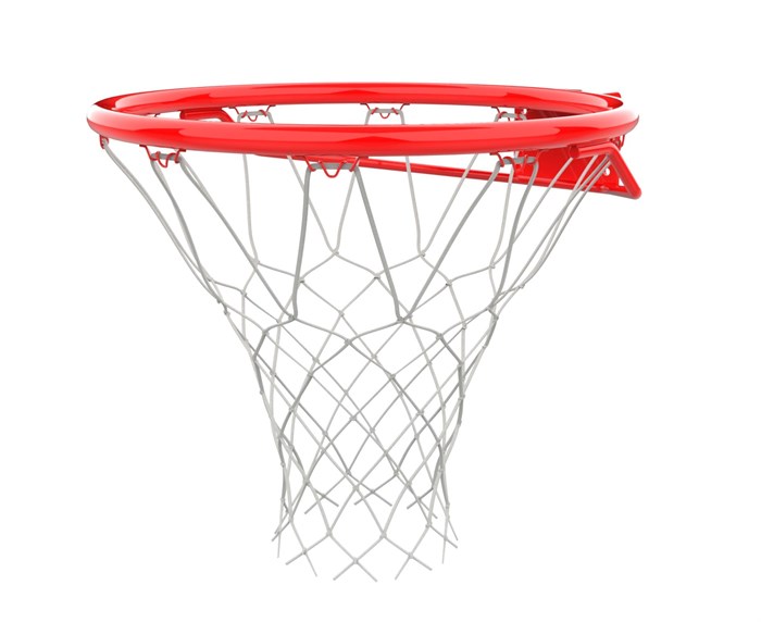 Кольцо баскетбольное DFC R2 45см (18") оранж./красное (б/крепежа и сетки) - фото 79905