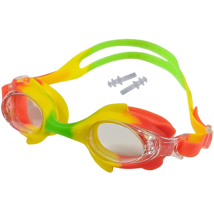 B31570-6 Очки для плавания детские (желто/оранже/зеленые Mix-6) - фото 79958