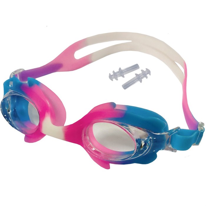 Очки для плавания взрослые с берушами (розовые) C33452-2 - фото 79959