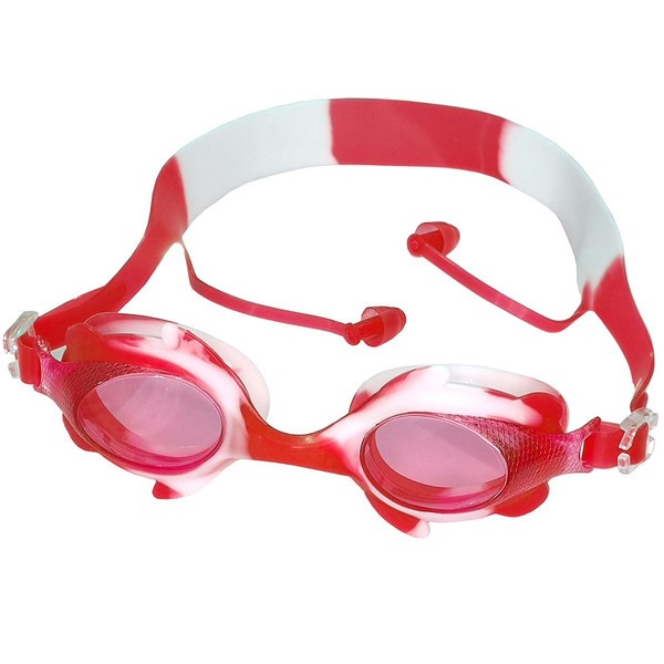 Очки для плавания юниорские (красно/белые) E36857-2 - фото 80004