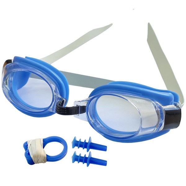 Очки для плавания юниорские (синие) E36870-1 - фото 80092