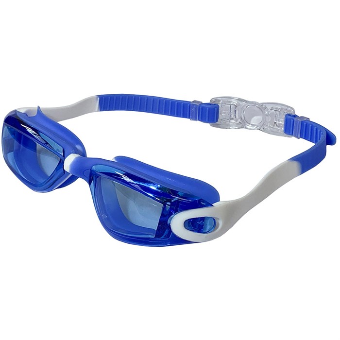 E38884-1 Очки для плавания взрослые (сине/белые) - фото 80196