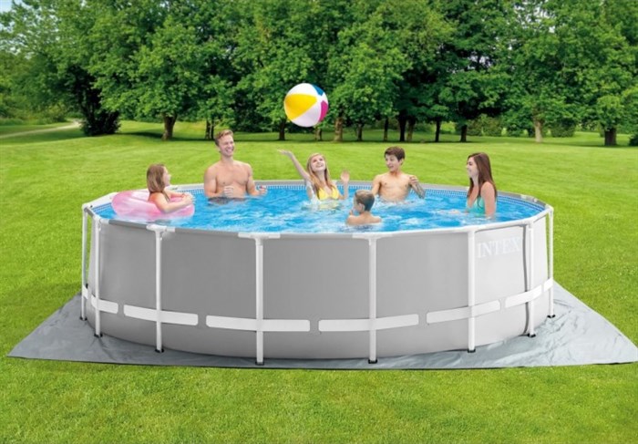 Каркасный бассейн круглый фото