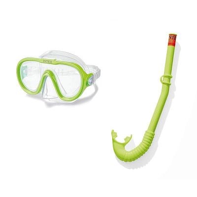Комплект для плавания (маска+трубка) "Adventurer" Intex 55642  (8+) - фото 82179