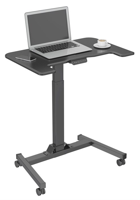 Стол для ноутбука Cactus VM-FDE101 столешница МДФ черный 80x60x123см (CS-FDE101BBK) - фото 82256