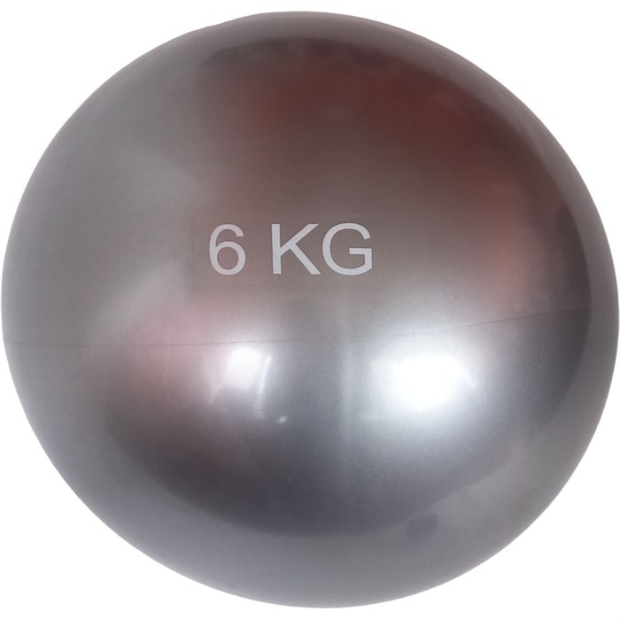 MB6 Медбол 6 кг., d-20см. (серебро) (E41881) - фото 85605