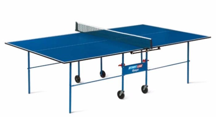 Стол теннисный Start line Olympic 6020 без сетки, синий - фото 87771