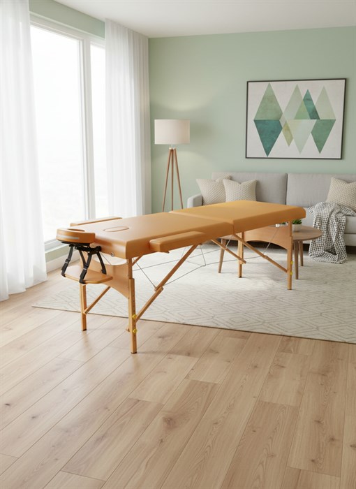 Массажный стол DFC NIRVANA, Relax, дерев. ножки, цвет горчичный (Mustard) TS20111_M / 186х70х84 см - фото 99799