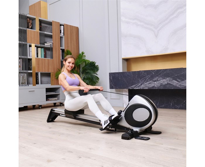 Гребной тренажер DFC PoMt M2014 серый PMRM2014B-S - фото 99855