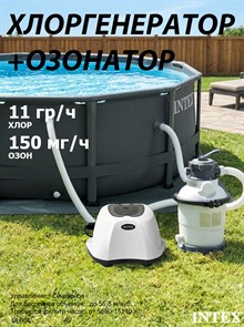 {{photo.Alt || photo.Description || 'Хлоргенератор-озонатор Intex 26666 для бассейна (11 гр/ч+150 мг/ч)'}}
