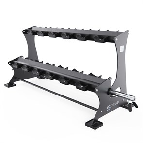 {{photo.Alt || photo.Description || 'Стойка для хранения гантелей, грифов STEELVER, до 165 кг, на 12 пар SV9101'}}