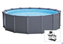 Каркасные бассейны Intex 26384 + песочн.фил, лестница, тент, подстилка (478х124) Каркасные бассейны Intex 26384 + песочн.фил, лестница, тент, подстилка (478х124)
