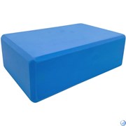 Йога блок полумягкий (голубой) 223х150х76мм., из вспененного ЭВА (A25571) BE100-4  