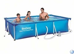 Прямоугольный каркасный бассейн Bestway 56411 + фильтр-насос (300х201х66) Прямоугольный каркасный бассейн Bestway 56411 + фильтр-насос (300х201х66)