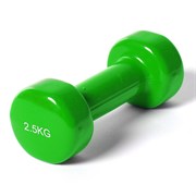 Гантель виниловая "York" 2.5 кг (зеленая) B35017