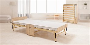 Ортопедическая раскладушка Основа сна Big деревянная (200x90х43см)+чехол+ремешок+простыня Ортопедическая раскладушка Основа сна Big деревянная (200x90х43см)+чехол+ремешок+простыня