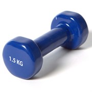 Гантель виниловая "York" 1.5 кг (синяя) B31384 DB100 