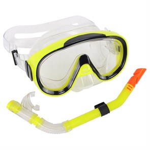 E39246-3 Набор для плавания юниорский маска+трубка (ПВХ) (желтый)