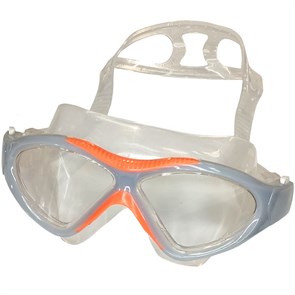 Очки маска для плавания взрослая (серо/оранжевые) E36873-11
