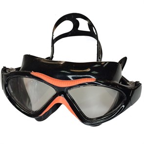 Очки маска для плавания взрослая (черно/оранжевые) E36873-10