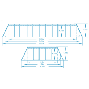 Бассейн каркасный Bestway 56457 (24439)