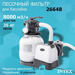 {{photo.Alt || photo.Description || 'Песочный фильтр-насос Intex 26648 для бассейна (8000л/ч)'}}