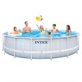 Intex 26746 / Каркасный бассейн / 488х122см / Prism Frame + фильтр-насос 5678лч, лестница, тент, подстилка - копия - фото 100565