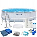 Intex 26746 / Каркасный бассейн / 488х122см / Prism Frame + фильтр-насос 5678лч, лестница, тент, подстилка - копия - фото 100569