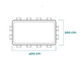 Intex 26770 / Прямоугольный каркасный бассейн Prism Frame / 400х200х122см / + фильтр-насос, лестница,тент, подст. - фото 101182