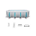 Intex 26770 / Прямоугольный каркасный бассейн Prism Frame / 400х200х122см / + фильтр-насос, лестница,тент, подст. - фото 101183